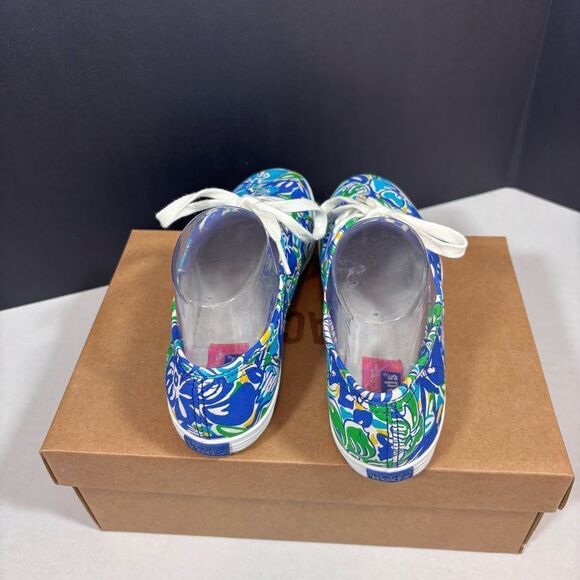 Lilly Pulitzer for Ked lace up sneakers size 8 floral tropical print - Picture 7 of 12